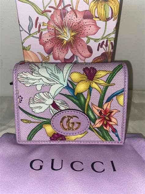 flower gucci wallet|Gucci wallet new collection.